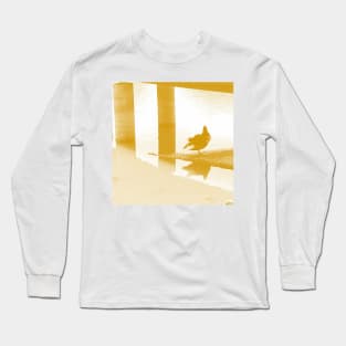 Summer time, 2, beach, summer, sea, tropical, exotic, tan, brown, bird, soft, pastel, Long Sleeve T-Shirt